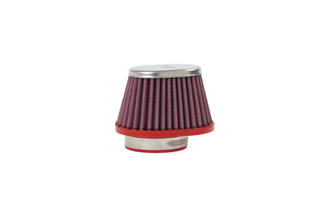 BMC Universal-Sportluftfilter Konisch, 55 mm Durchmesser, 70 mm Länge, zentral, Chromkappe