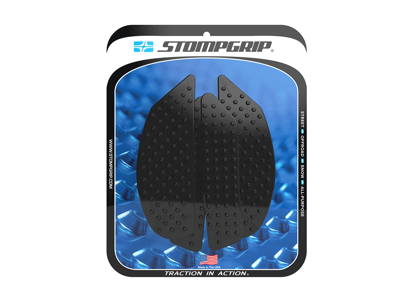 Stompgrip Tank Pad schwarz, Volcano, für Yamaha MT-10 Modelljahr 2022-2023