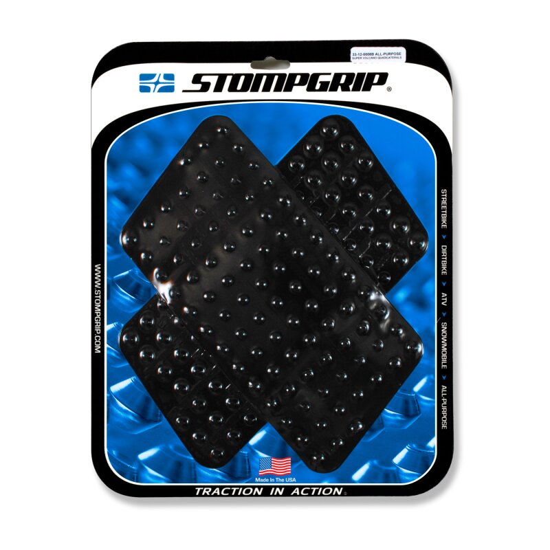 Stompgrip Universal groß schwarz, Super Volcano für Honda ST1300, 2002-2012, XRV750 African Twin, 2000-2003 und Yamaha XT1200Z Super Tenere (Worldcrosser), 2012-2015