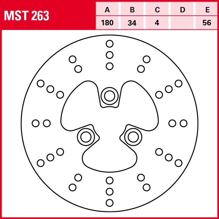 TRW Bremsscheibe Allround starr MST263