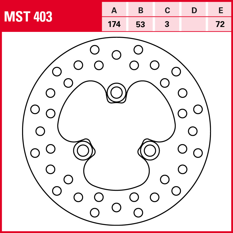 TRW Bremsscheibe Allround starr MST403