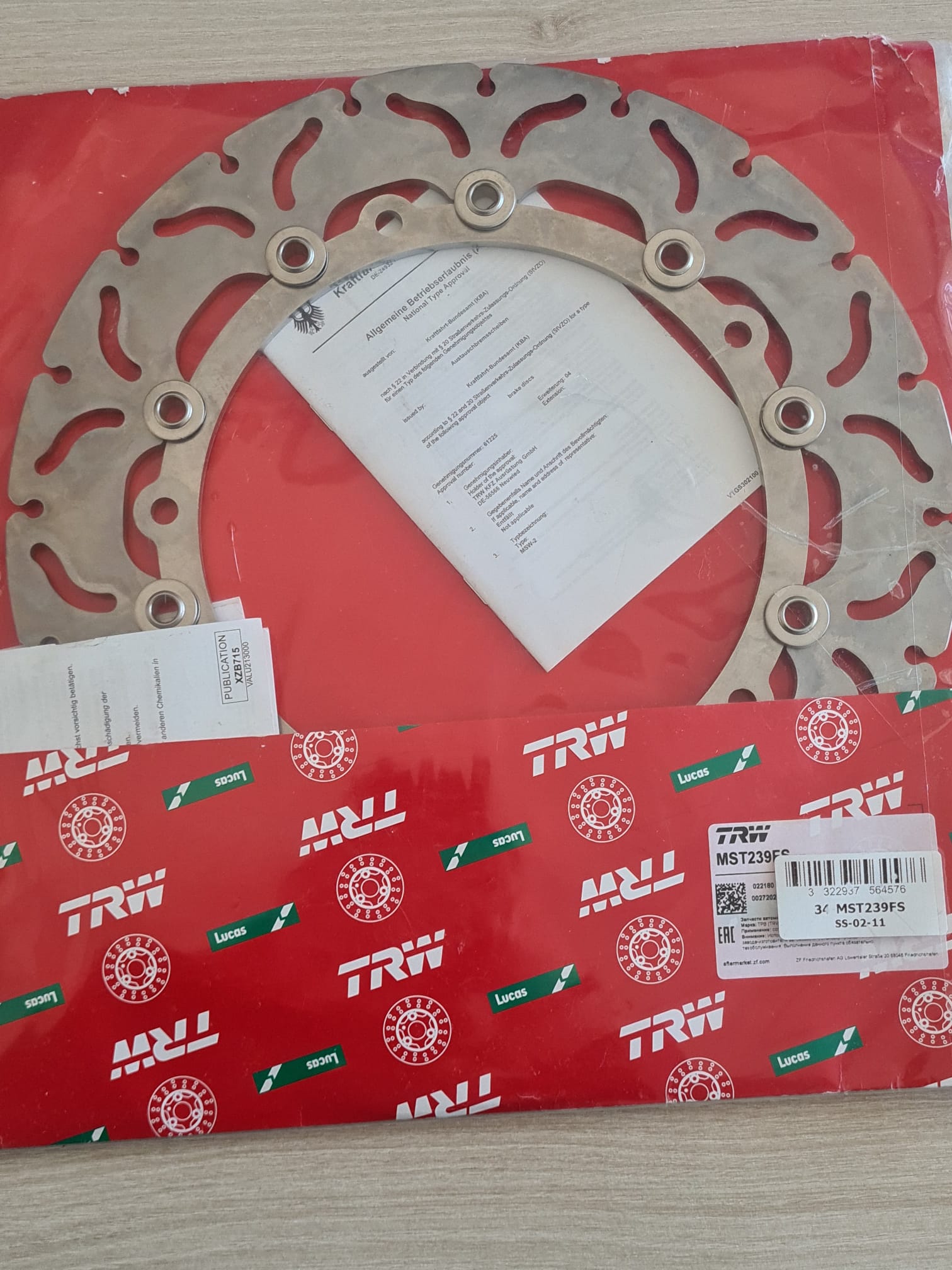 TRW Bremsscheibe BMW Floating System MST239FS