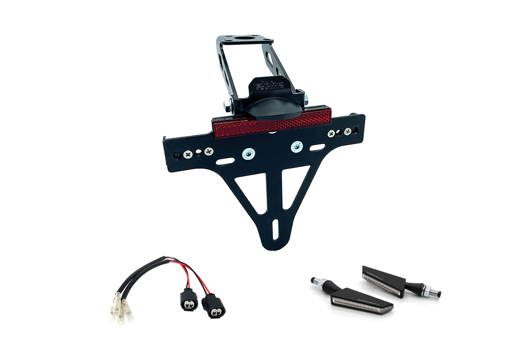 Kennzeichenhalter-Blinker-Kit BSQN für Kawasaki ZX-4RR, Typ ZX400P, Modelljahr 2024-