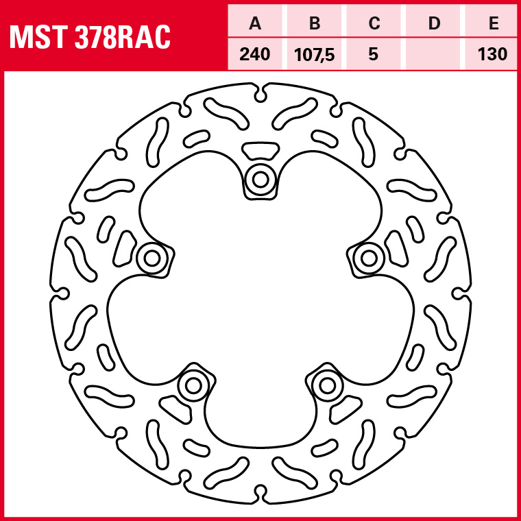TRW Bremsscheibe Sportiv starr MST378RAC