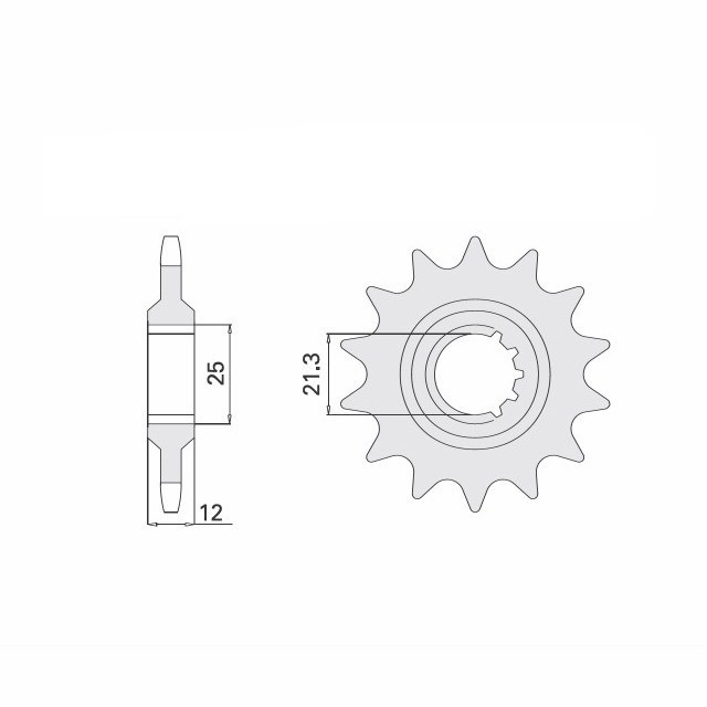 DID Kettensatz mit 520ZVM-X Kette, Farbe standard, für Husaberg FE350 / FE400, Modelljahr 2000-2003