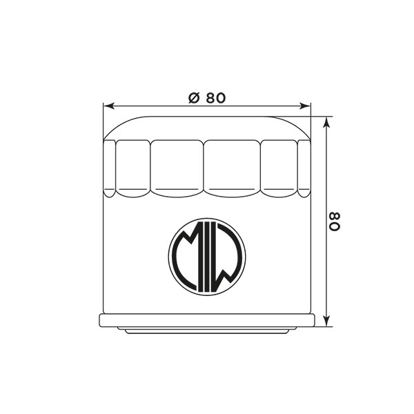 MIW Ölfilter H1007 für diverse Honda und Kawasaki Modelle