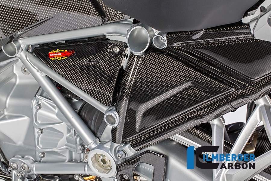 Ilmberger Carbon Rahmendreieckcover links, Carbon