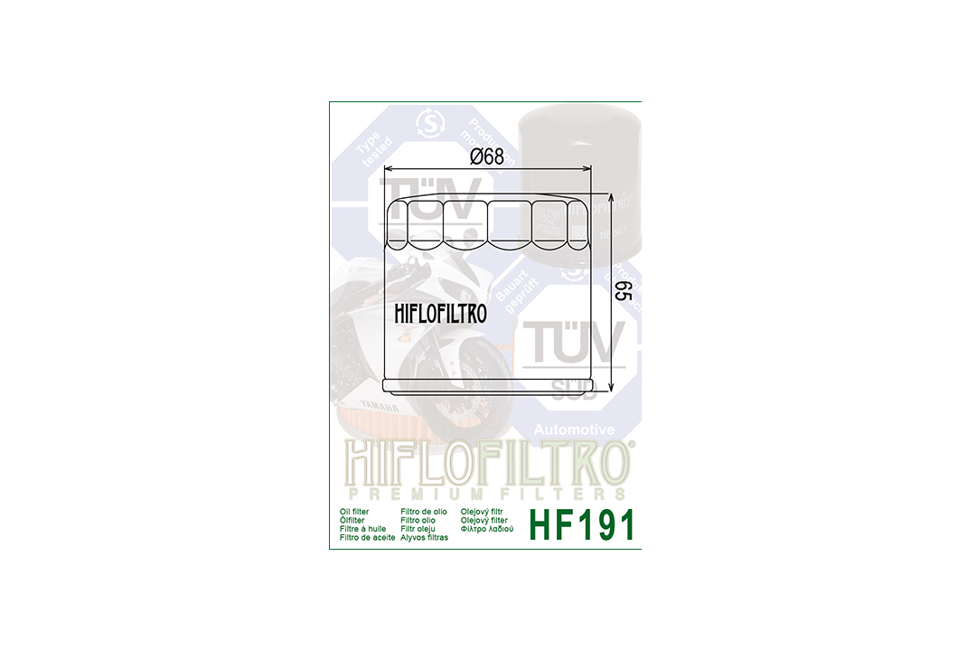 HIFLO Ölfilter HF191 für Peugeot, Triumph und Benelli Modelle