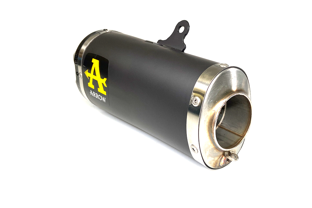 ARROW Auspuff WORKS für Yamaha Tracer 700 / MT-07 2020-, Edelstahl schwarz