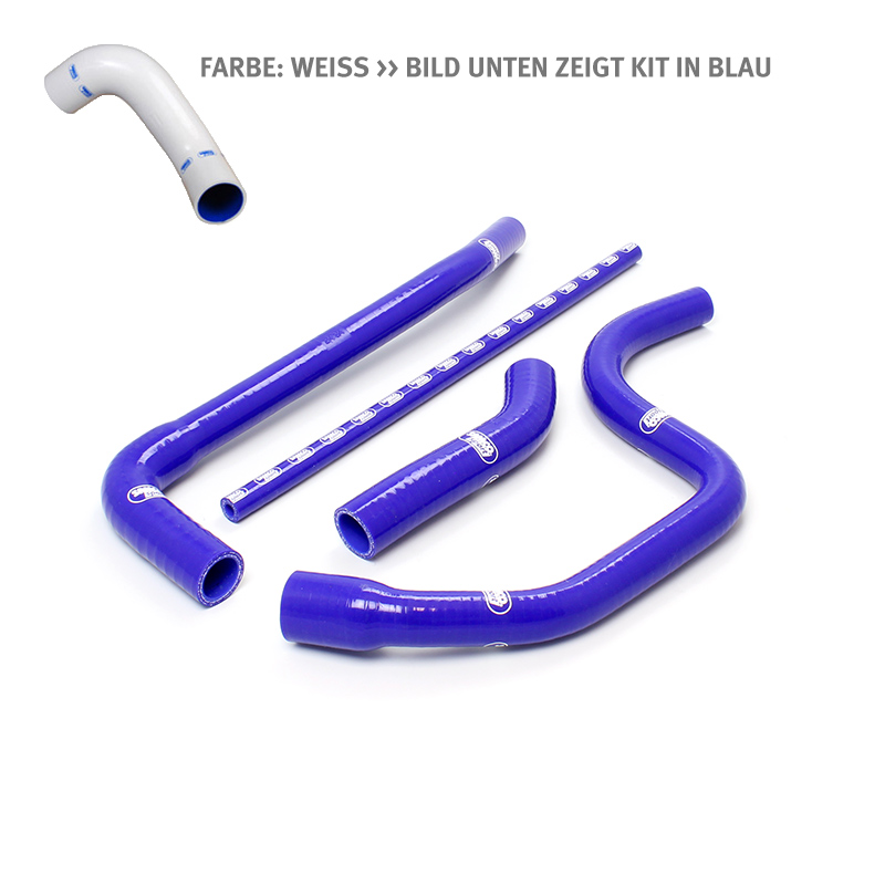 SAMCO SPORT Siliconschlauch Kit weiß für Triumph Daytona 955i Speed Triple 1050i Modelljahr 2005-2010