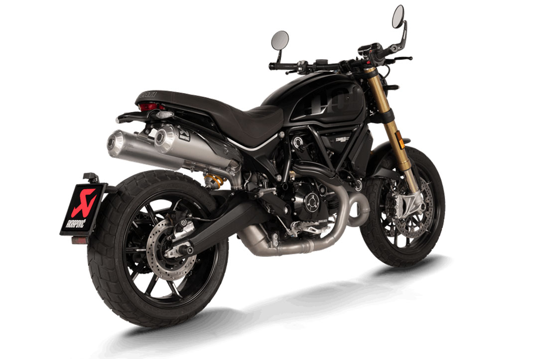 Akrapovic Slip-On Line (Titanium) für Ducati Scrambler 1100 ab Modelljahr 2021-
