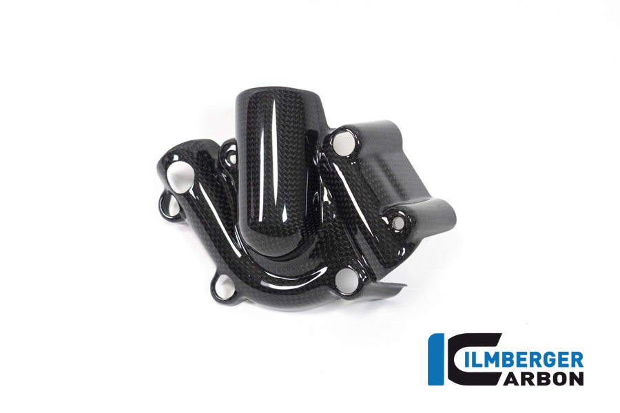 Ilmberger Carbon Wasserpumpendeckelabdeckung, glänzend, Ducati Monster 1200, 1200S 2017-