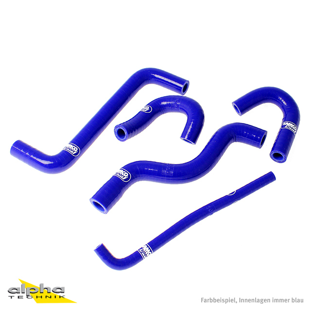 SAMCO SPORT Siliconschlauch Kit 5 teilig blau für Honda CBR125R Modelljahr 2004-2019