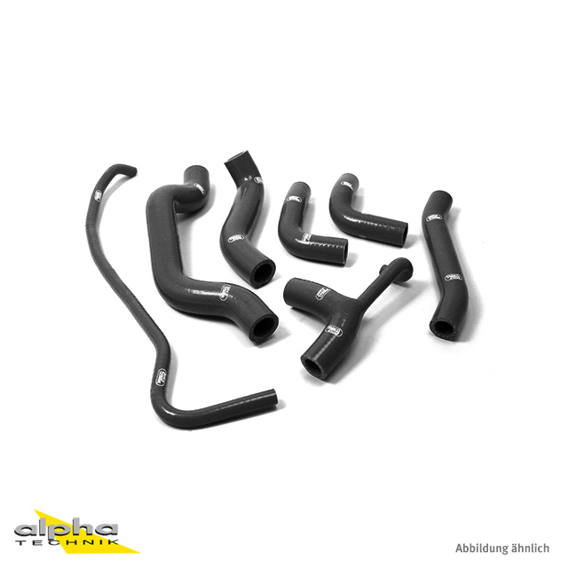 SAMCO SPORT Siliconschlauch Kit classic schwarz matt für Ducati Monster 821S EURO 3 Monster 1200S R EURO 3 Modelljahr 2014-2016