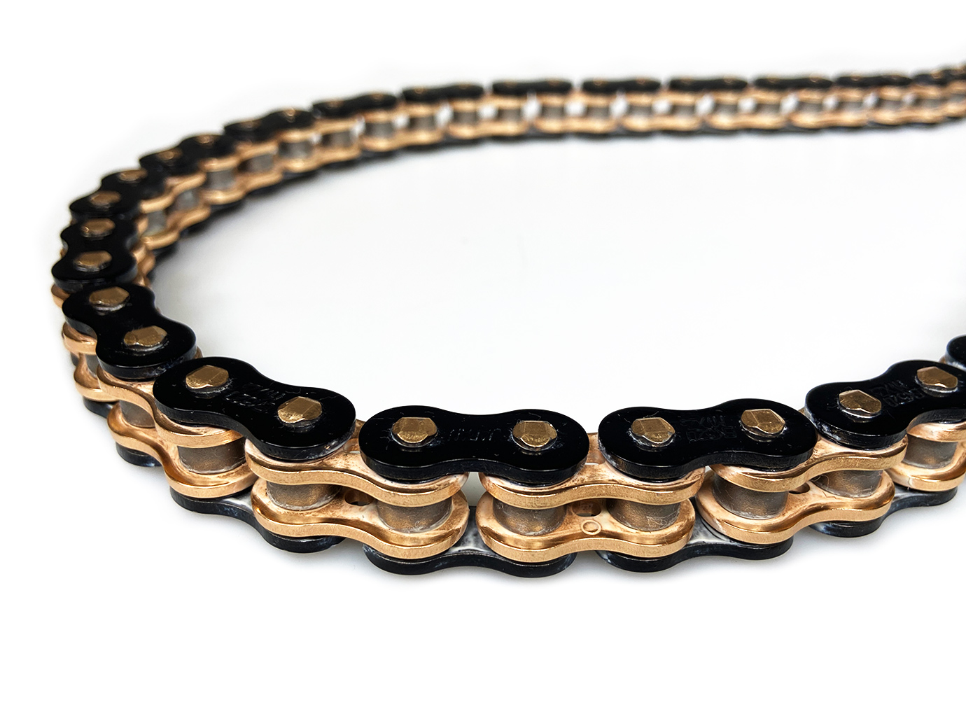 Kette ENUMA MVXZ-2 530, ideale OEM-Ersatzkette - 118 Glieder - Farbe Schwarz - Gold