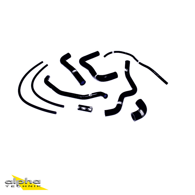 SAMCO SPORT Siliconschlauch Kit schwarz für Aprilia RSV1000R Tuono 1000R Factory Modelljahr 2004-2010