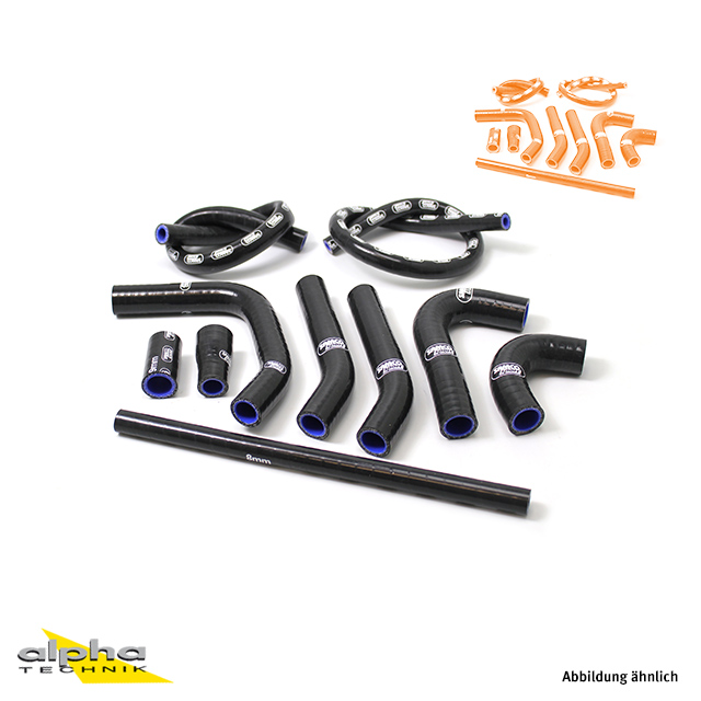 SAMCO SPORT Siliconschlauch Kit orange für KTM 660 Rally Modelljahr 2003-2006