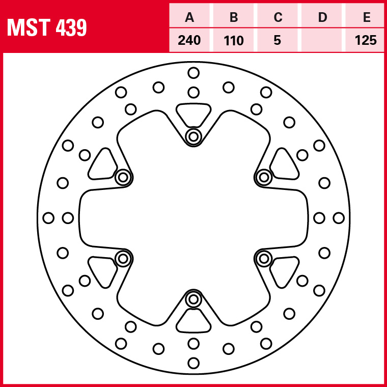 TRW Bremsscheibe Allround starr MST439