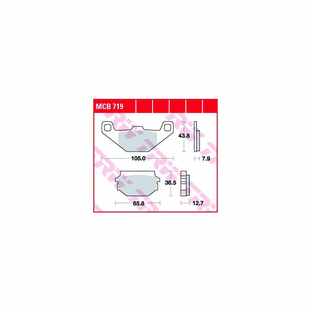 TRW Bremsbelagsatz Allround MCB719 vorne