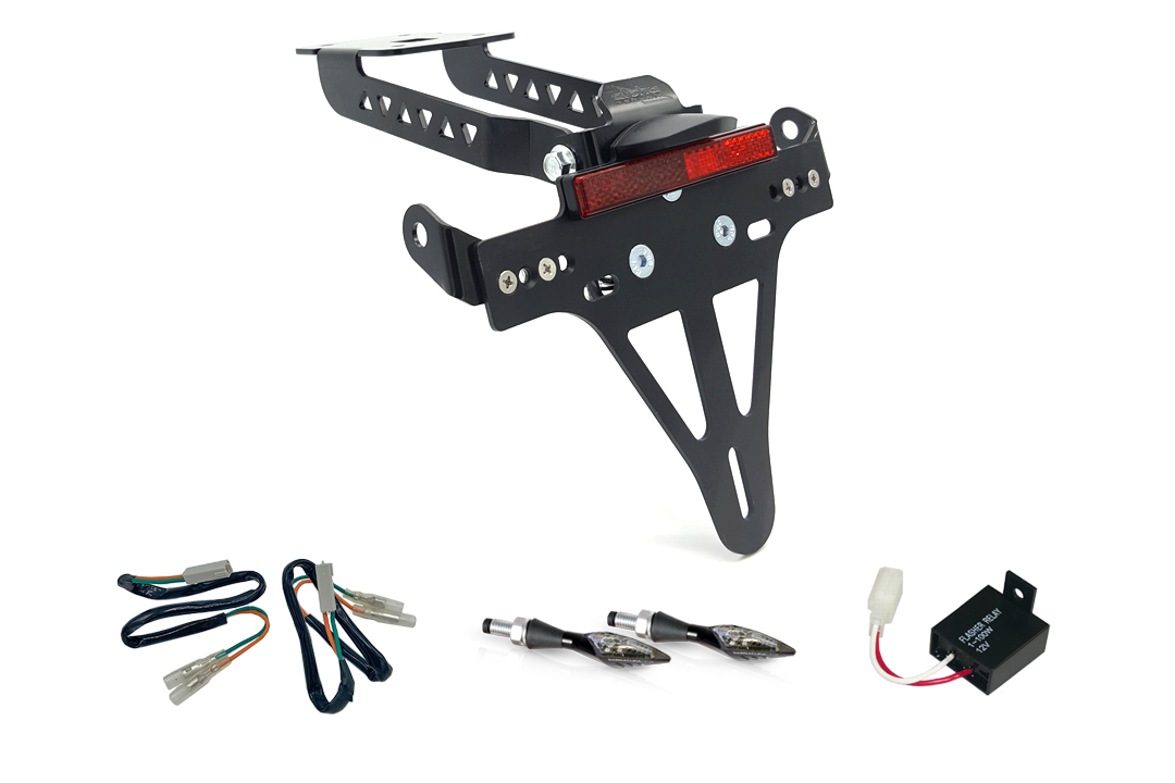 Kennzeichenhalter-Blinker-Kit X-LED für Kawasaki Z650 und Ninja 650 Typ: ER650H / EX650K (Modelljahr 2017 bis 2019) (Hinten)