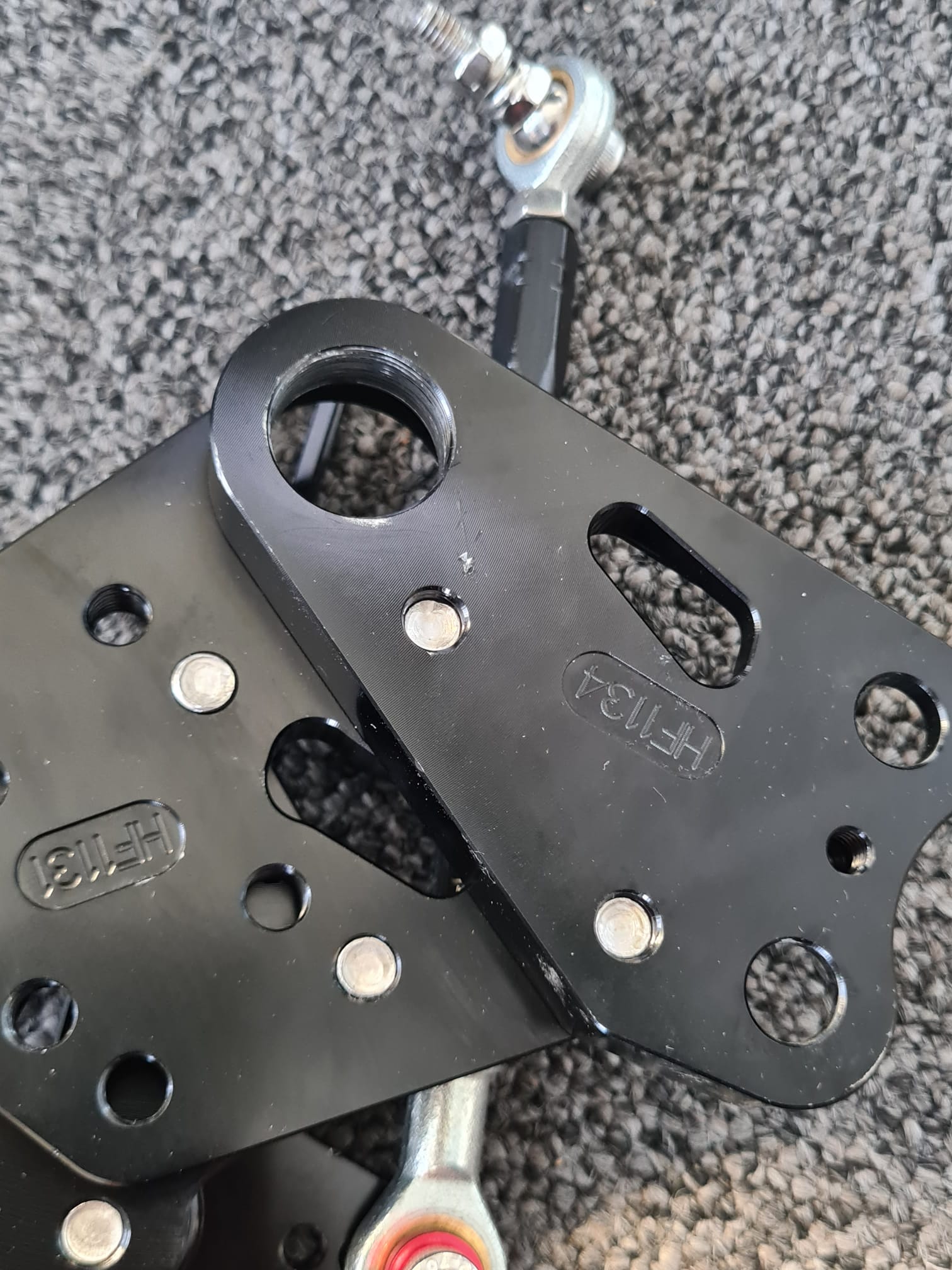 >TRACK< Fußrastenanlage schwarz KTM RC390 2014- ABE 