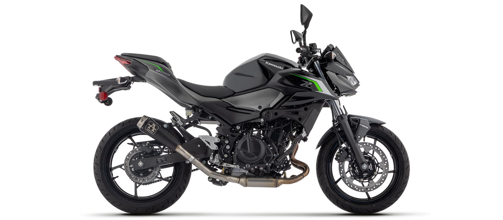 ARROW Auspuff PRO RACE NiChrome für Kawasaki Z500, Ninja 500 Modelljahr 2024-