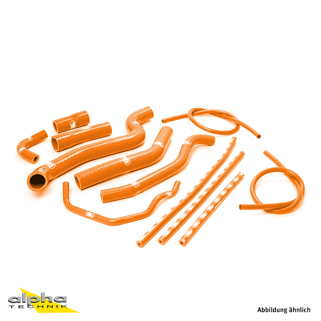 SAMCO SPORT Siliconschlauch Kit orange für Yamaha FZ1 Fazer Modelljahr 2006-2011