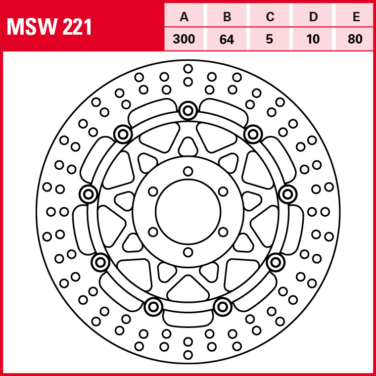 TRW Bremsscheibe Allround schwimmend MSW221
