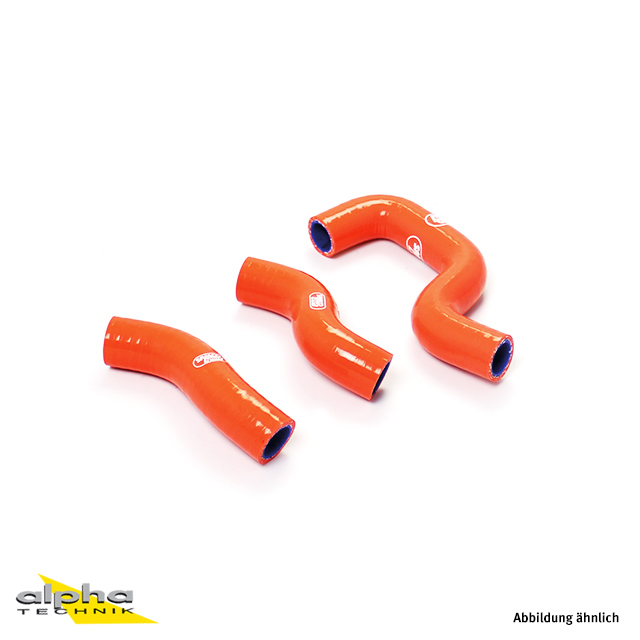 SAMCO SPORT Siliconschlauch Kit orange für KTM 450 SMR 450 SX-F 450 XC-F Husqvarna FC450 FS450 Modelljahr 2013-2015