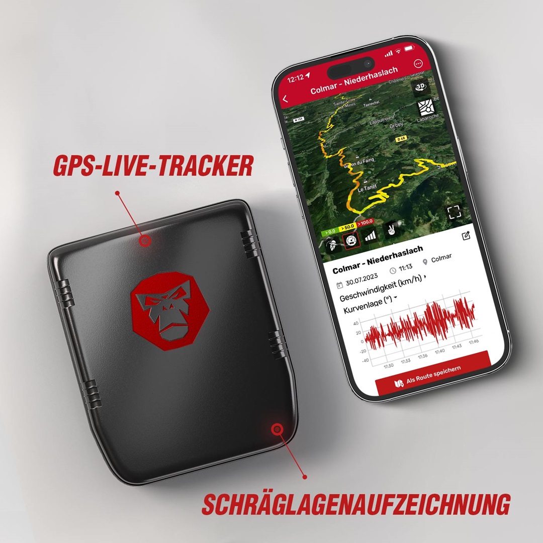 RideLink WingMan Pro 4G – Smarte Sicherheit mit Live-Tracking, eCall, Diebstahlschutz und Fahranalyse für dein Motorrad