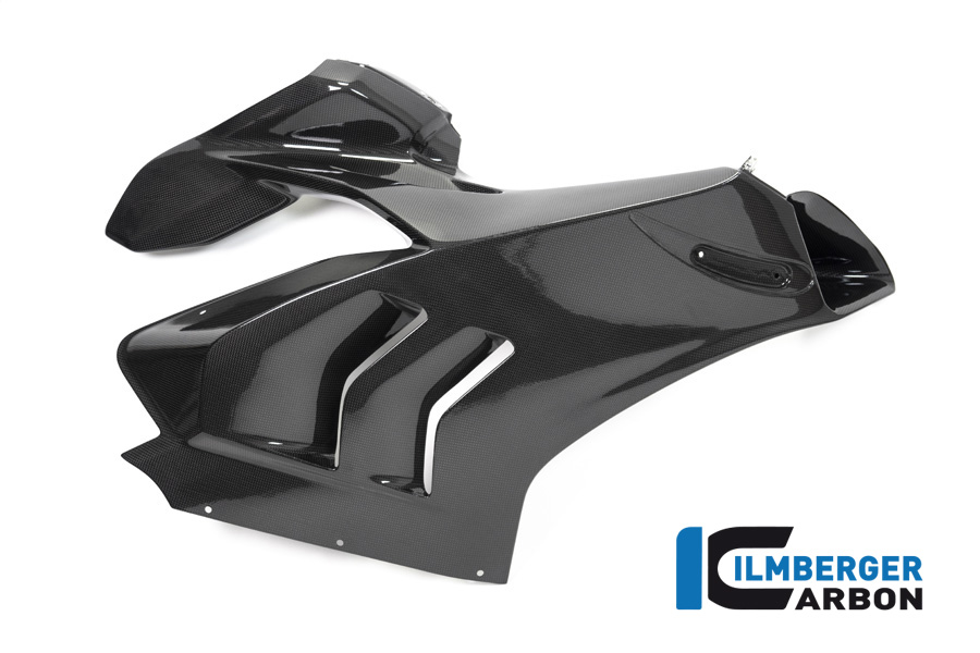 Ilmberger Carbon Verkleidungsseitenteil rechts Racing, glänzend, Ducati Panigale V4, V4S, V4R 2019-