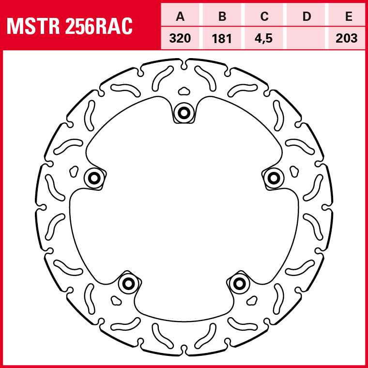 TRW Bremsscheibe Sportiv BMW Semifloating MSTR256RAC