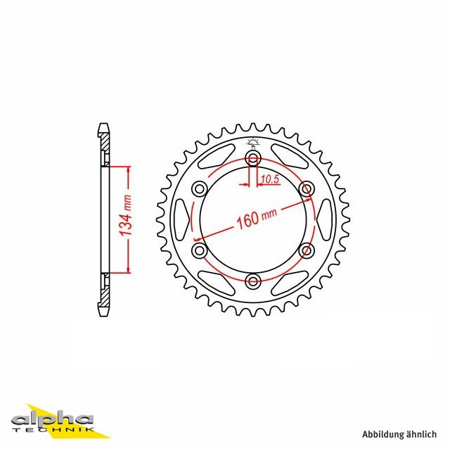 EK-Chain Kettensatz 530 MVXZ-2 für Honda CBR1000RR ab Modelljahr 2006- Farbe Grün