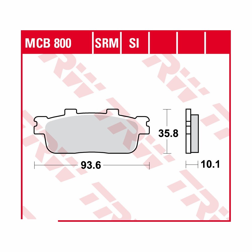 TRW Bremsbelagsatz Sinter Scooter MCB800SRM