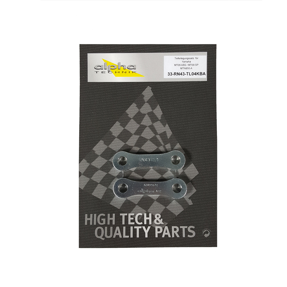 alpha Technik Tieferlegungssatz 25mm für Yamaha MT09 ABS,MT09SP,MTN850-A; Typ RN43; Modelljahr 2017-