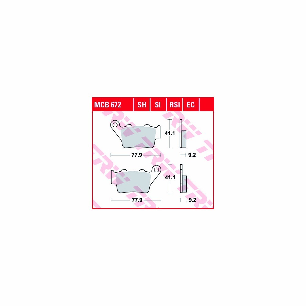 TRW Bremsbelagsatz Allround MCB672