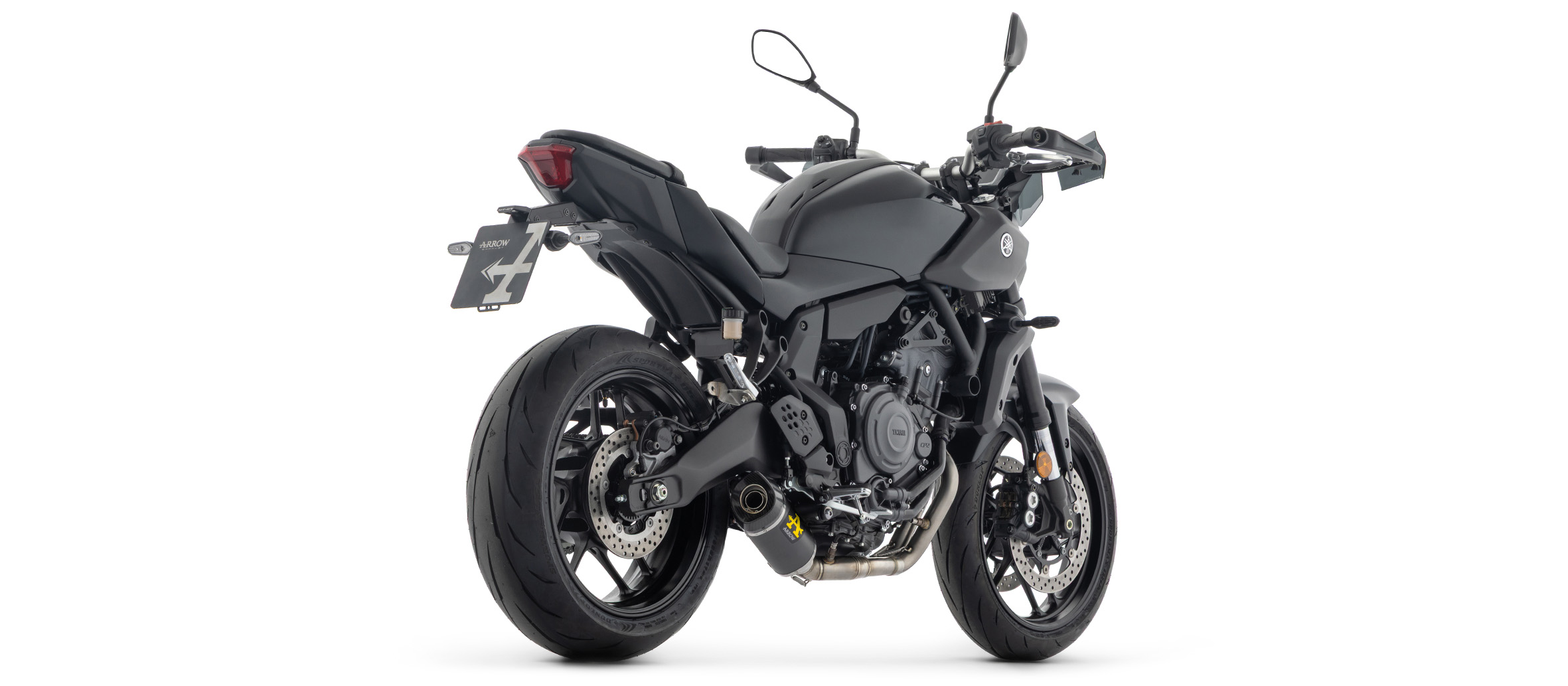 ARROW Racing THUNDER DARK für Yamaha MT07, Typ RM48, RM49, RM50, RM51, RM53, RM54, 2025-, schwarz