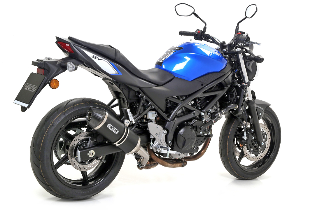 ARROW Auspuff RACE TECH für Suzuki SV650 2016- aus Aluminium, schwarz