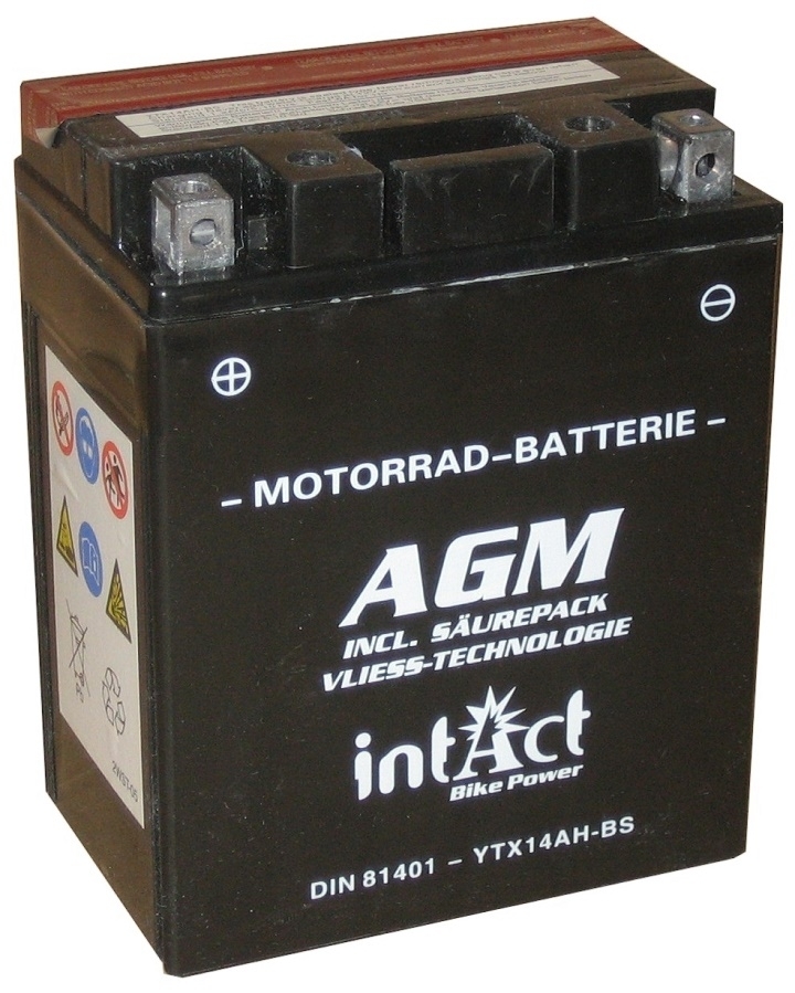 Intact AGM Batterie  YTX14AH-BS