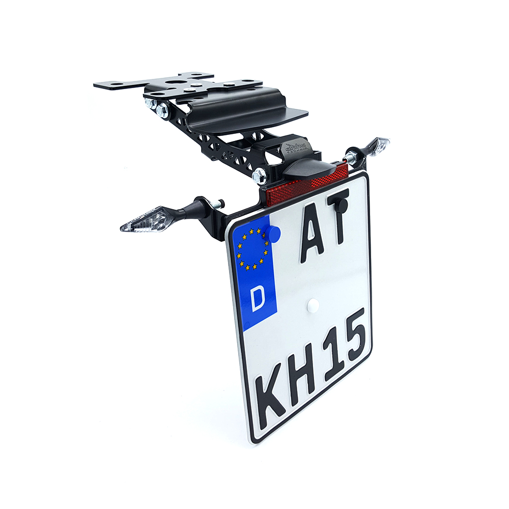 alpha Technik Kennzeichenhalter für Yamaha Tenere 700, Typ DM07 / DM08 / DM11 / DM15 / DM16 ab Modelljahr 2019-