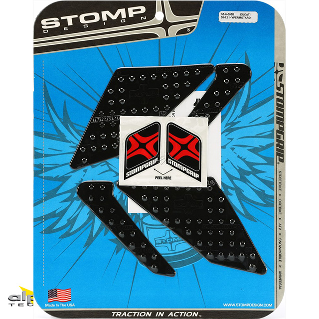 Stompgrip schwarz, Volcano, für Ducati Hypermotard 1100,2007-2012