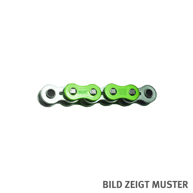 Kette ENUMA MVXZ-2 525, ideale OEM-Ersatzkette - 114 Glieder - Farbe Grün metallic