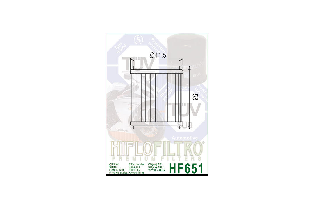 HIFLO Ölfilter HF651 für diverse Husqvarna / KTM Modelle