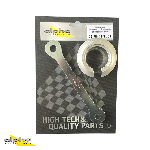 alpha Technik Tieferlegungssatz 30mm für Yamaha MT-10,MTN1000, Typ RN45 und RN78; Modelljahr 2016-
