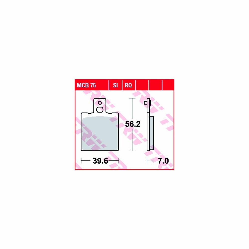 TRW Bremsbelagsatz Allround MCB075