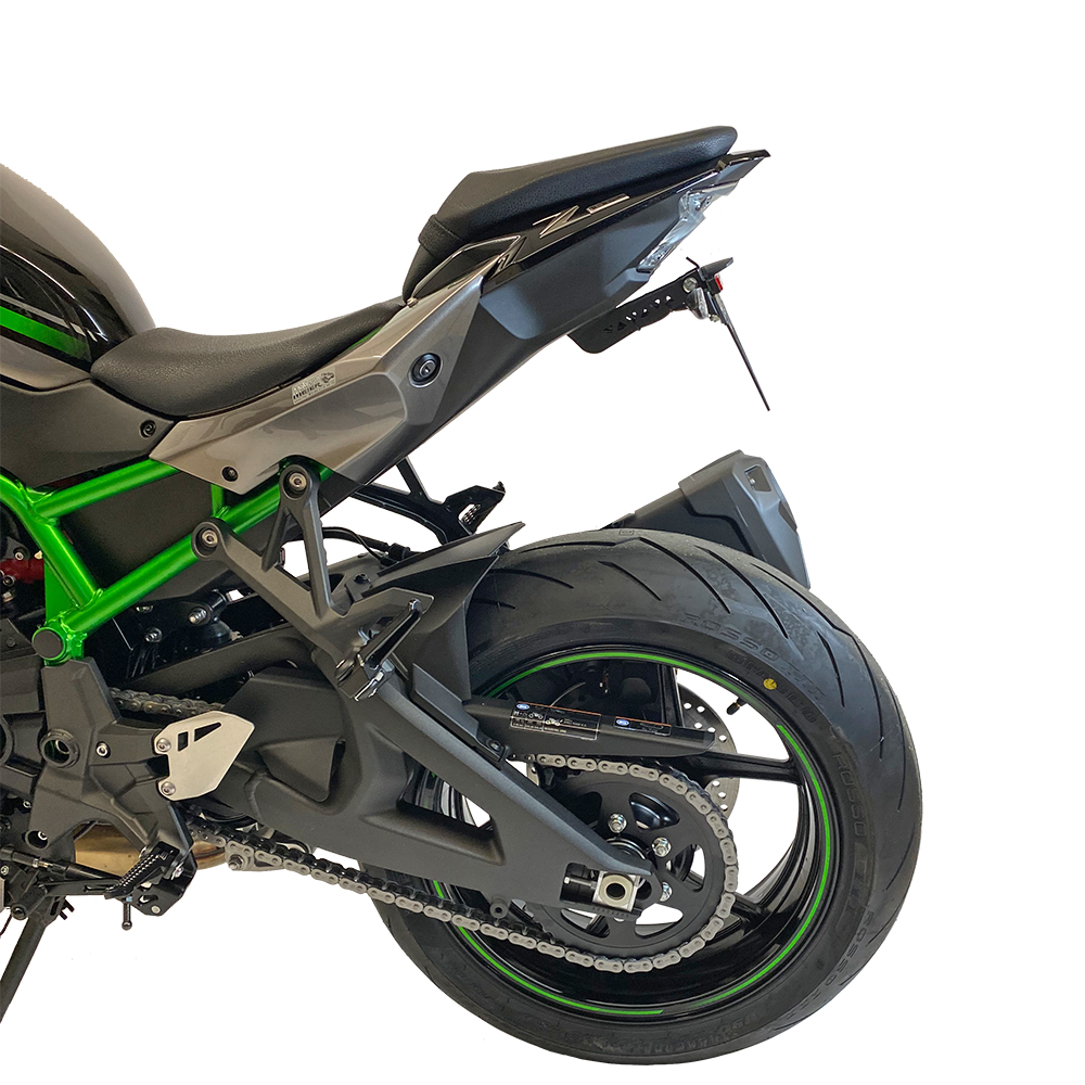 alpha Technik Kennzeichenhalter für Kawasaki Z H2; Typ ZRT00K; Modelljahr 2020-