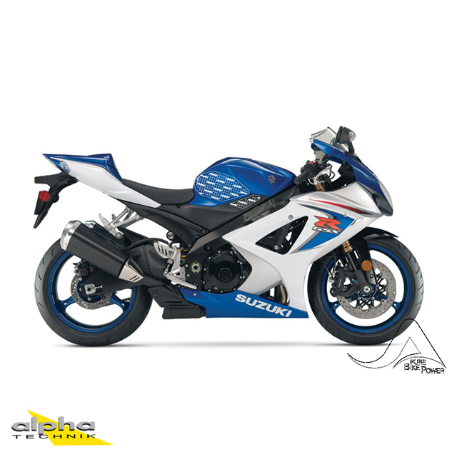 Stompgrip schwarz, Volcano, für Suzuki GSXR1000, 2007-2008