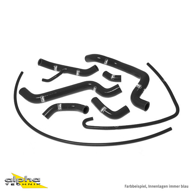 SAMCO SPORT Siliconschlauch Kit schwarz für Ducati 848 1098 R S 1198 R S Modelljahr 2007-2014