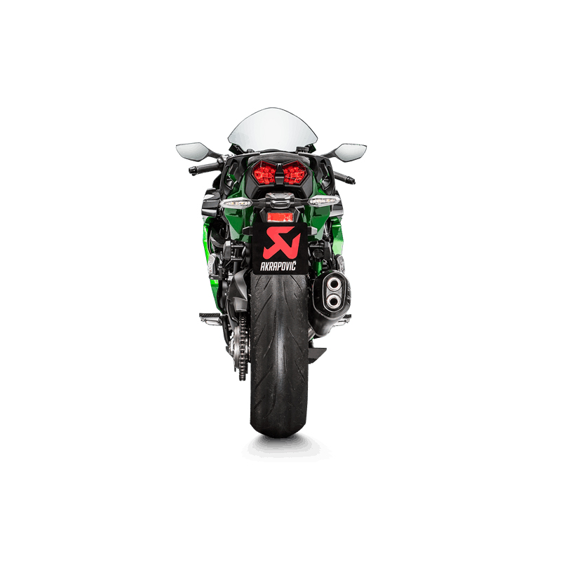 Akrapovic Slip-On Line (Titanium) Auspuff für Kawasaki Ninja H2 SX 2018-2020