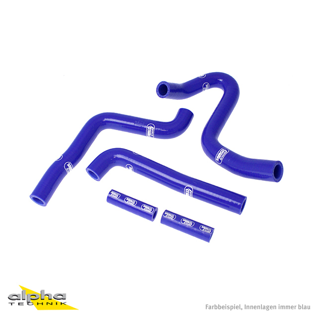 SAMCO SPORT Siliconschlauch Kit blau für Kawasaki KX250 Modelljahr 2003-2004